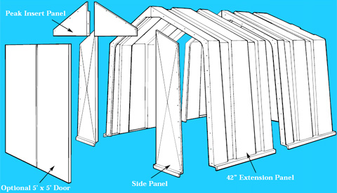 PolyDome Super Hut Diagram